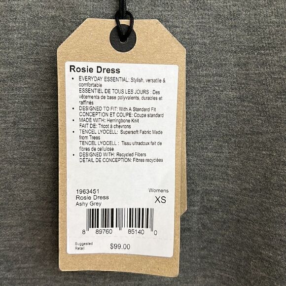 NWT PrAna Rosie Dress in Ashy Gray Size XS - Picture 5 of 9